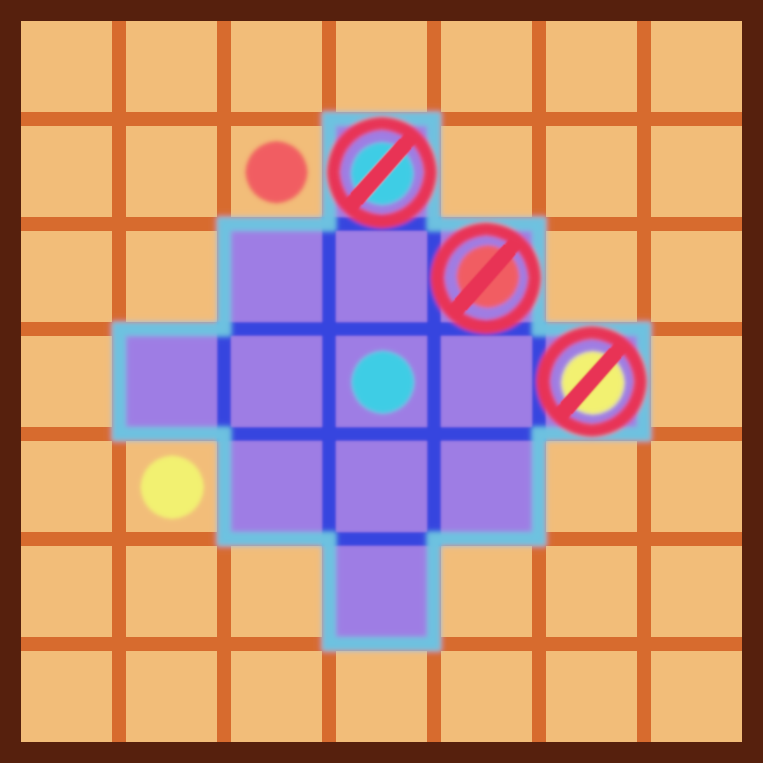 Blocking Go board game